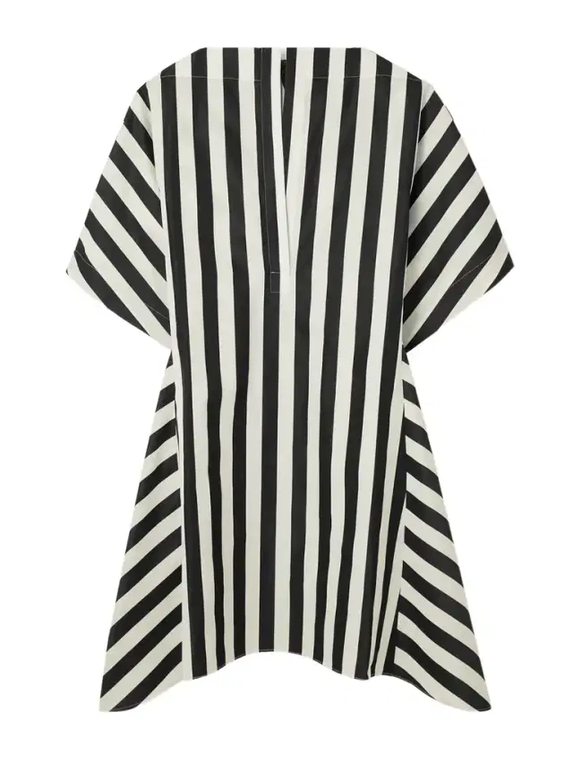 Moisson Oversized Striped Cotton And Silk-blend Midi Dress Moisson Oversized Striped Cotton And Silk-blend Midi Dress
