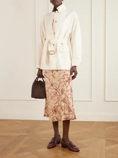 Loro Piana Lismore Belted Linen And Wool-blend Jacket | Thumbnail 2