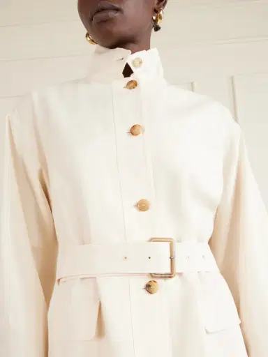 Loro Piana Lismore Belted Linen And Wool-blend Jacket | Thumbnail 5