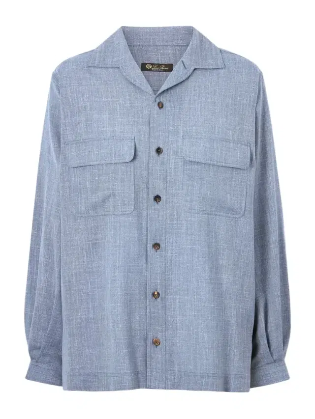 Loro Piana Ida Wool, Silk And Linen-blend Shirt
