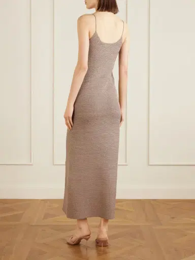 Veronica de Piante Liliana Crocheted Silk Maxi Dress | Thumbnail 3