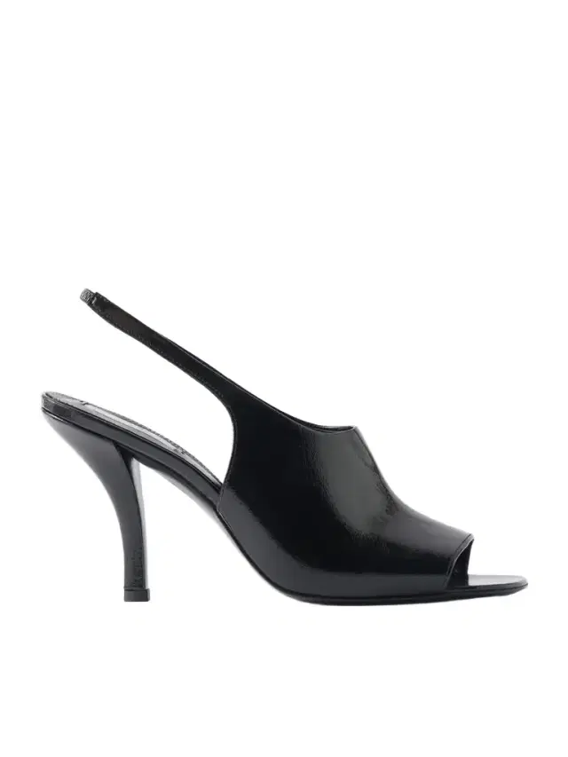TOTEME Glossed-leather Slingback Sandals
