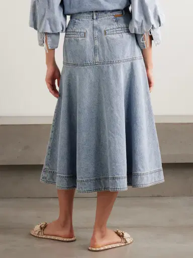 Zimmermann Denim Midi Skirt | Thumbnail 3