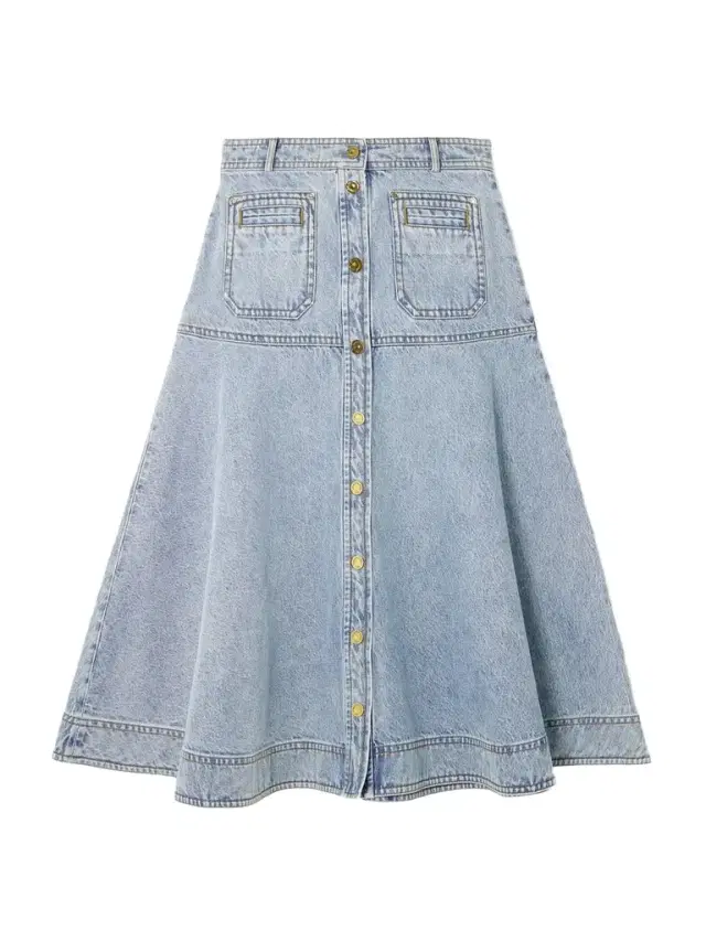 Denim Midi Skirt