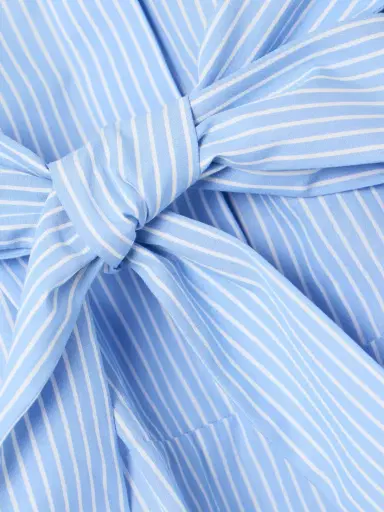 Simkhai Truman Belted Striped Cotton Midi Shirt Dress | Thumbnail 4 Simkhai Truman Belted Striped Cotton Midi Shirt Dress | Thumbnail 4