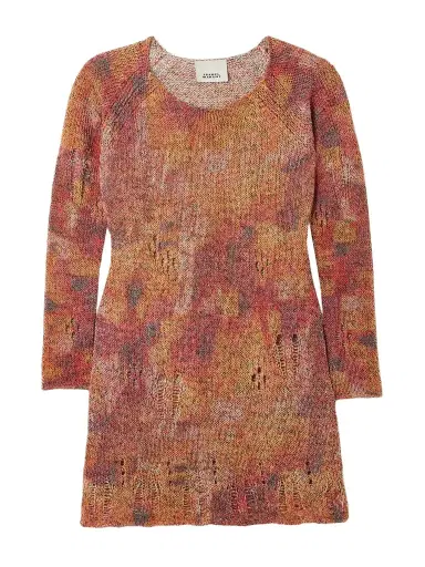 Isabel Marant Hymira Distressed Knitted Mini Dress | Thumbnail 1