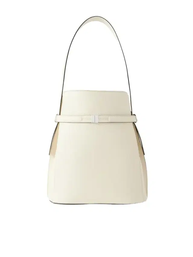 Belted Textured-leather Tote