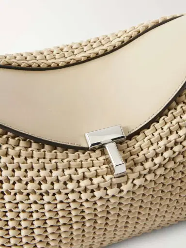 TOTEME T-lock Woven Leather Clutch | Thumbnail 5