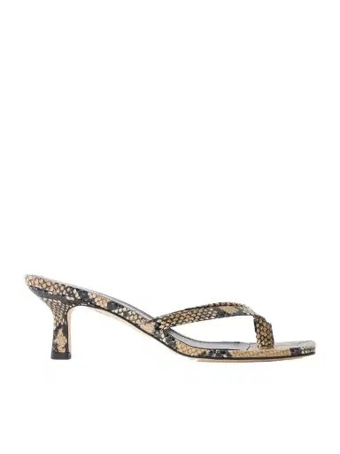 aeyde Wilma Snake-effect Leather Sandals | Thumbnail 1 aeyde Wilma Snake-effect Leather Sandals | Thumbnail 1