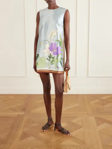 ALÉMAIS Alfie Floral-print Recycled Taffeta Mini Dress | Thumbnail 2