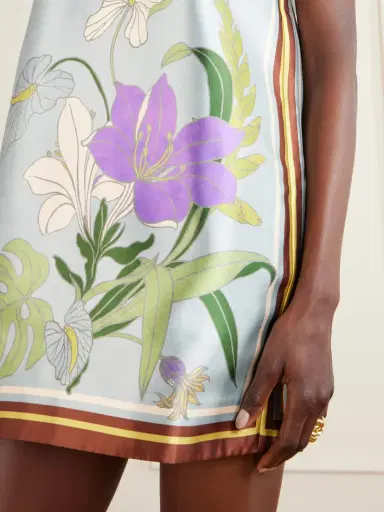 ALÉMAIS Alfie Floral-print Recycled Taffeta Mini Dress | Thumbnail 4