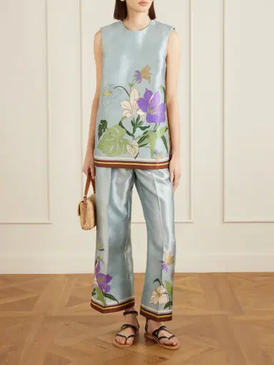 ALÉMAIS Alfie Floral-print Recycled Taffeta Top | Thumbnail 2 ALÉMAIS Alfie Floral-print Recycled Taffeta Top | Thumbnail 2