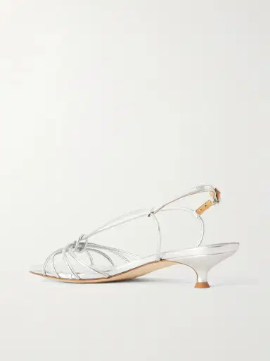 aeyde Amara Metallic Leather Sandals | Thumbnail 3