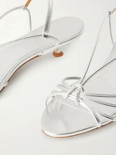 aeyde Amara Metallic Leather Sandals | Thumbnail 5