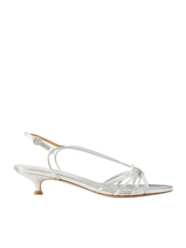 aeyde Amara Metallic Leather Sandals | Thumbnail 1