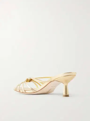 aeyde Abby Metallic Leather Mules | Thumbnail 3 aeyde Abby Metallic Leather Mules | Thumbnail 3