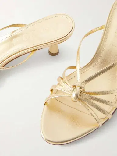 aeyde Abby Metallic Leather Mules | Thumbnail 5 aeyde Abby Metallic Leather Mules | Thumbnail 5