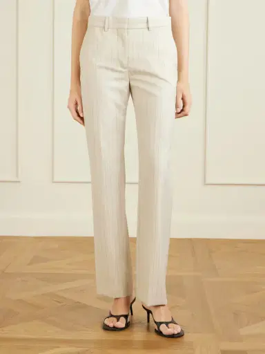Acne Studios Pinstriped Wool Straight-leg Pants | Thumbnail 3