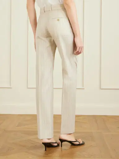 Acne Studios Pinstriped Wool Straight-leg Pants | Thumbnail 4
