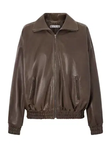 Acne Studios Leather Bomber Jacket | Thumbnail 1