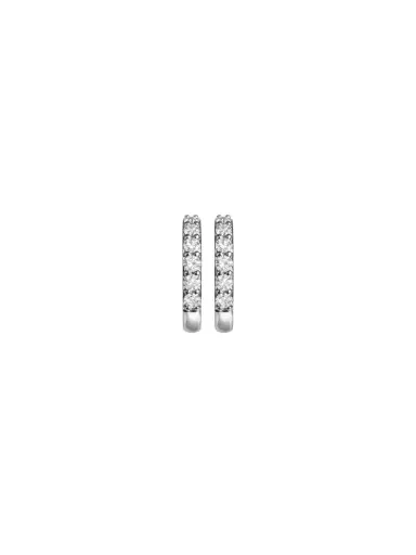 Wish Fine Jewelry 0.35ct Diamond 18K Gold Hoop Earrings | Thumbnail 2 Wish Fine Jewelry 0.35ct Diamond 18K Gold Hoop Earrings | Thumbnail 2