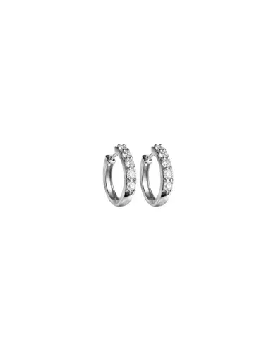 Wish Fine Jewelry 0.35ct Diamond 18K Gold Hoop Earrings | Thumbnail 1 Wish Fine Jewelry 0.35ct Diamond 18K Gold Hoop Earrings | Thumbnail 1