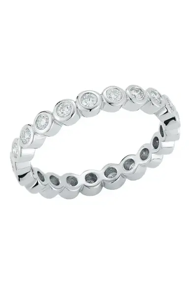 WALTERS FAITH Diamond Bezel WF Classic Ring - White Gold | Thumbnail 1