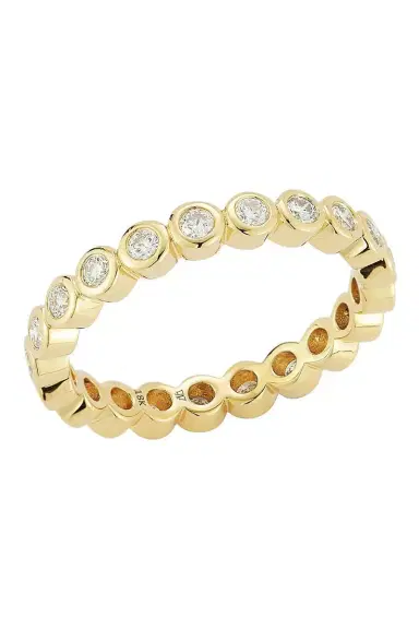 WALTERS FAITH Diamond Bezel WF Classic Ring - Yellow Gold | Thumbnail 1 WALTERS FAITH Diamond Bezel WF Classic Ring - Yellow Gold | Thumbnail 1