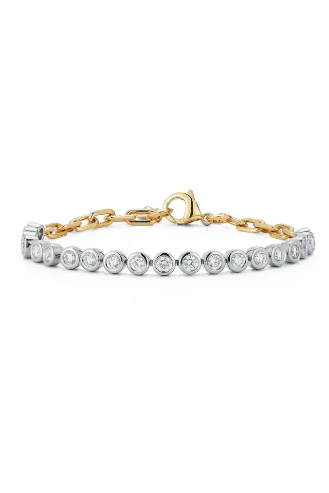 WALTERS FAITH Diamond Bezel WF Classic Tennis Bracelet