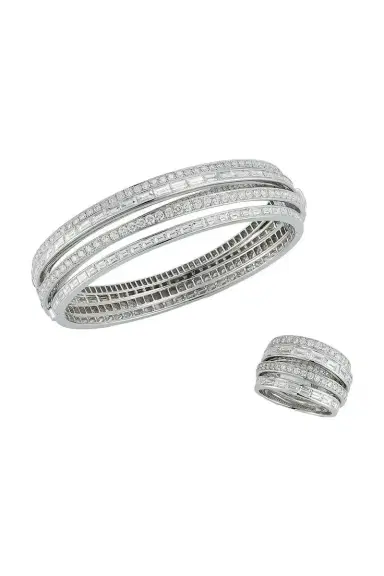 WALTERS FAITH Diamond Mixed Cut Crossover Keynes Bracelet | Thumbnail 6
