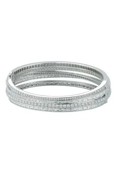 WALTERS FAITH Diamond Mixed Cut Crossover Keynes Bracelet | Thumbnail 1