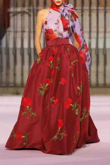 Carolina Herrera Sleeveless Button Front Bow Top | Thumbnail 2