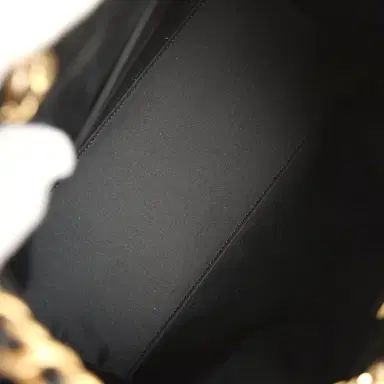 Chanel Chanel Small 25 Hobo Bag Black Caviar Antique Gold Hardware | Thumbnail 8