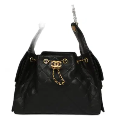 Chanel Chanel Small 25 Hobo Bag Black Caviar Antique Gold Hardware | Thumbnail 1