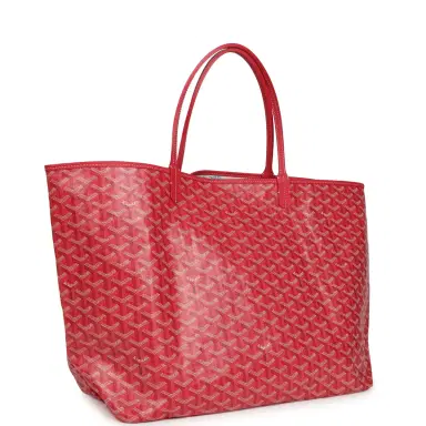 goyard Goyard Goyardine Fuchsia Saint Louis GM Tote Bag Palladium Hardware | Thumbnail 2