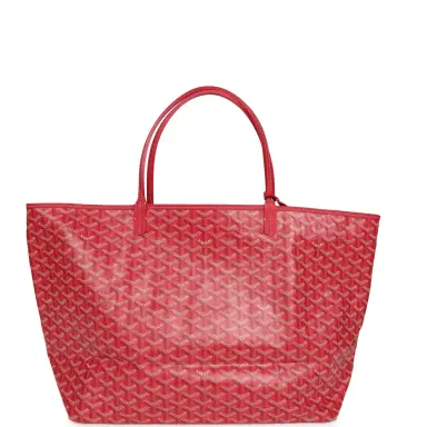 goyard Goyard Goyardine Fuchsia Saint Louis GM Tote Bag Palladium Hardware | Thumbnail 4