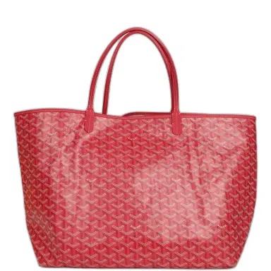 goyard Goyard Goyardine Fuchsia Saint Louis GM Tote Bag Palladium Hardware | Thumbnail 1