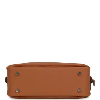 HERMÈS Hermes Mini Plume 21 Bag Gold Swift Palladium Hardware | Thumbnail 6 HERMÈS Hermes Mini Plume 21 Bag Gold Swift Palladium Hardware | Thumbnail 6