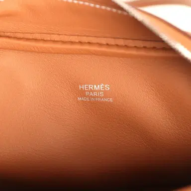 HERMÈS Hermes Mini Plume 21 Bag Gold Swift Palladium Hardware | Thumbnail 9 HERMÈS Hermes Mini Plume 21 Bag Gold Swift Palladium Hardware | Thumbnail 9