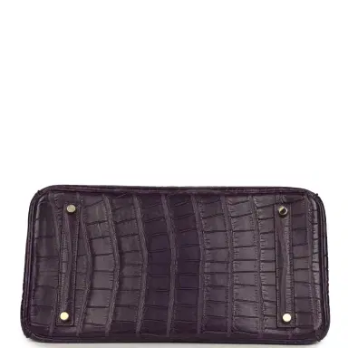 HERMÈS Pre-owned Hermes Birkin 35 Amethyst Matte Alligator Gold Hardware | Thumbnail 6 HERMÈS Pre-owned Hermes Birkin 35 Amethyst Matte Alligator Gold Hardware | Thumbnail 6