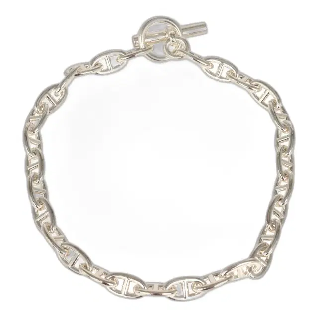 hermes Pre-owned Hermes Chaine D'Ancre Necklace GM Sterling Silver Hardware