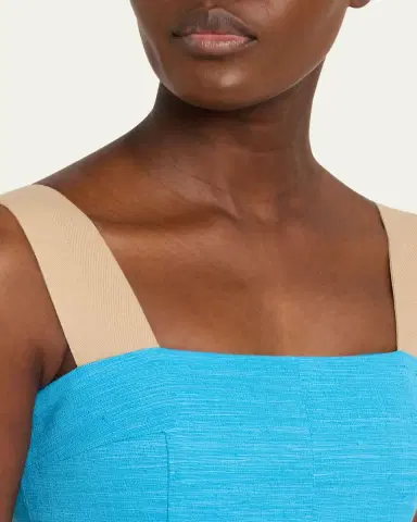 Akris punto Indian Silk Sleeveless Fit-&-Flare Dress | Thumbnail 5