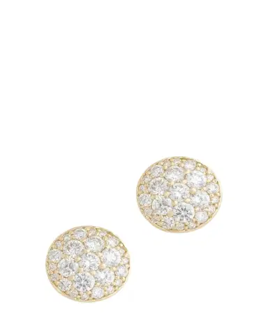 Jamie Wolf 18K Yellow Gold Domed Diamond Disc Stud Earrings | Thumbnail 1 Jamie Wolf 18K Yellow Gold Domed Diamond Disc Stud Earrings | Thumbnail 1