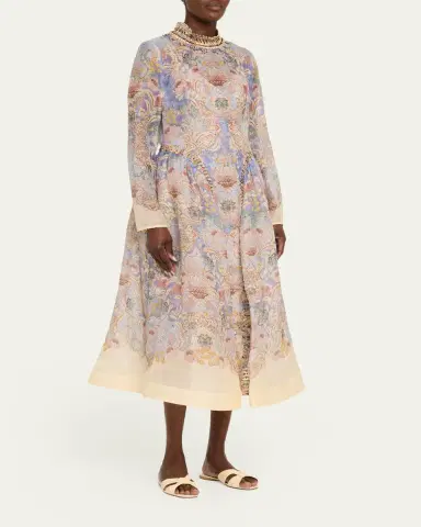 Zimmermann Rebellion Beaded Midi Dress | Thumbnail 4