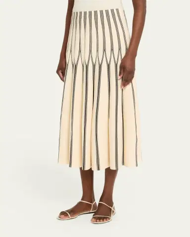 Zimmermann Rebellion Stripe Midi Skirt | Thumbnail 4 Zimmermann Rebellion Stripe Midi Skirt | Thumbnail 4