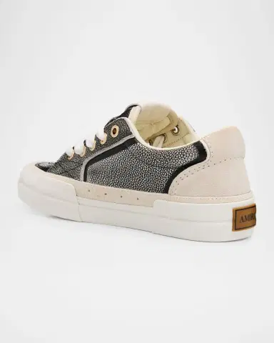 Amiri Men's Pebbled Sunset Grained Leather Low-Top Sneakers | Thumbnail 8 Amiri Men's Pebbled Sunset Grained Leather Low-Top Sneakers | Thumbnail 8