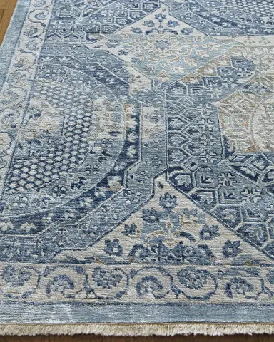Exquisite Rugs Venetian Blue Fine Rug | Thumbnail 3