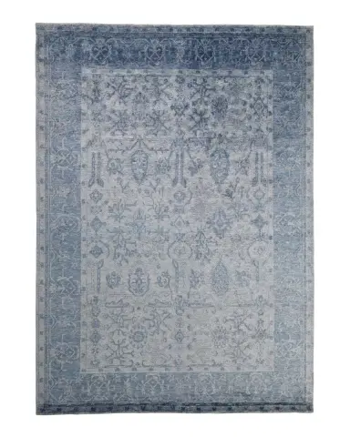 Exquisite Rugs Sweet Blues Hand-Knotted Rug | Thumbnail 1 Exquisite Rugs Sweet Blues Hand-Knotted Rug | Thumbnail 1