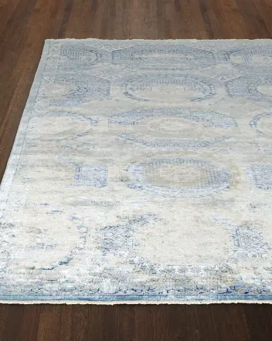 Exquisite Rugs Venetian Blue Fine Rug | Thumbnail 2