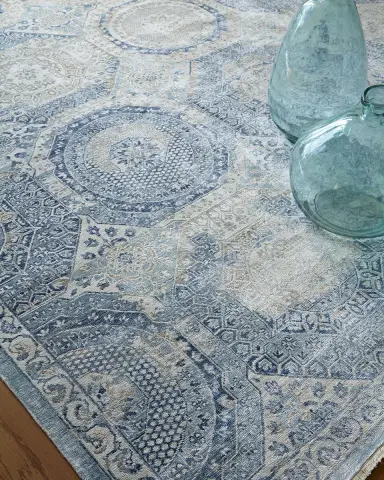 Exquisite Rugs Venetian Blue Fine Rug | Thumbnail 3